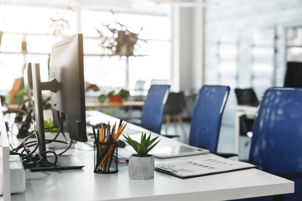 small office workspace